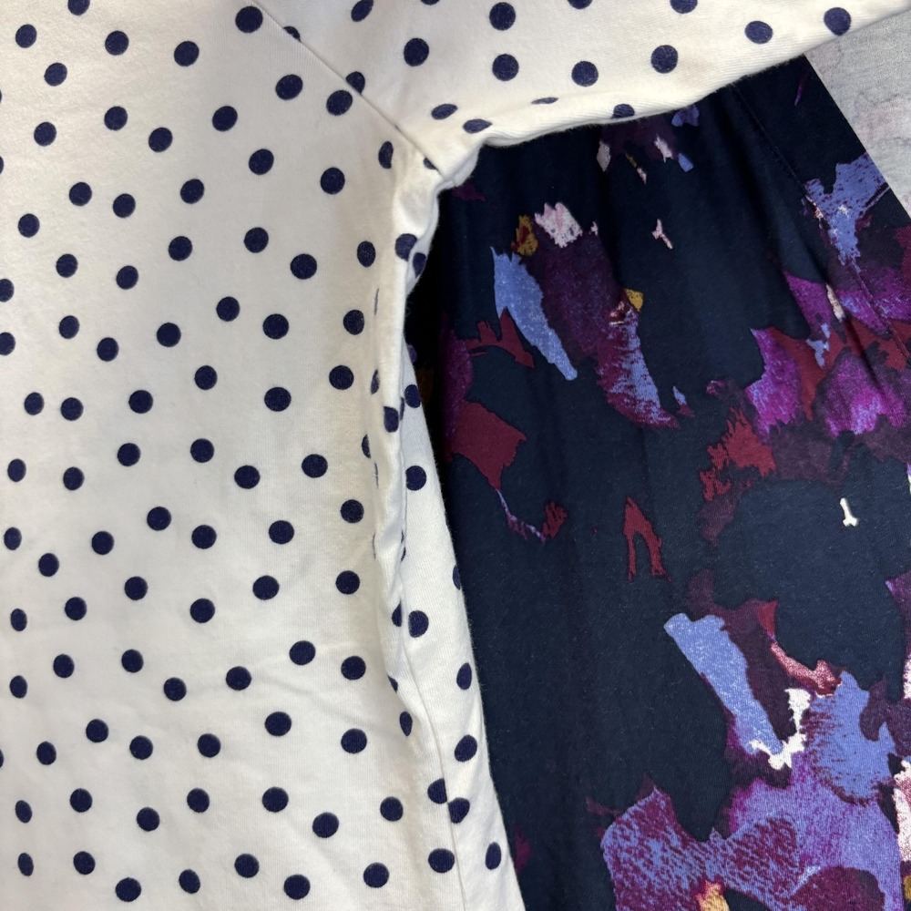 Lot Of 2 Talbots LOGO Lori Goldstein Tops Womens XL Button Up Dot Floral Stretch - Picture 6 of 12
